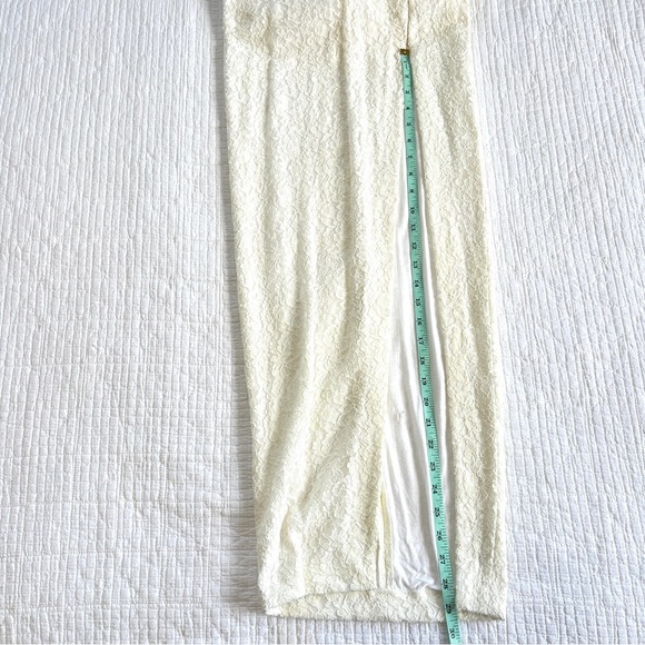 Sau Cream White Lace Ankle Length Dress Size 2 - Picture 13 of 15